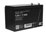 UPS baterija Green Cell AGM04 12V 7Ah sandarus &scaron;vino rūg&scaron;ties (VRLA) juoda, 1 vnt