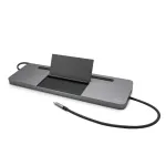 i-tec Metal USB-C ergonominė 4K 3x monitorių prijungimo stotelė su 85 W įkrovimu