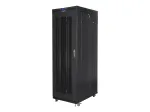 LANBERG 19 37U 800x1000 Laisvai stovintis spintos korpusas su perforuotomis durimis ir LCD ekranu (FlatPack) juoda