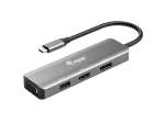Equip USB-C į HDMI/DisplayPort/VGA/USB adapteris, 4-in-1, 4K