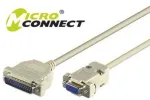 Microconnect IBM029 nuoseklusis kabelis pilkas 3 m DB-9 DB-25