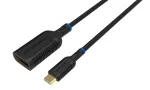 Microconnect MC-USBCDP-A USB-C į DisplayPort adapterio kabelis, DisplayPort 1.2, 0,2 m, juodas