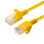 Microconnect V-UTP6A0025Y-SLIM tinklo kabelis geltonas 0,25 m Cat6a U/UTP (UTP)