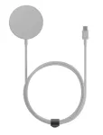 Belaidis įkroviklis stovas native union Snapstand Qi2, smiltainio spalva, maitinamas USB, 1,5 m laidas
