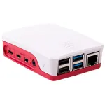 ALLNET Raspberry Pi 4 priedas &ndash; oficialus korpusas raudonas/baltas, skirtas Raspberry Pi 4