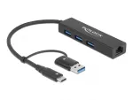 USB dokas DeLOCK 64149 su metaliniu korpusu