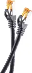 helos Cat.6a Outdoor S/FTP AWG 26/1 komutacinis kabelis 205581, 5 m, juodas