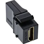 InLine HDMI Keystone Snap-In modulis, 4K/60Hz, HDMI AF/AF kampuotas, juodas