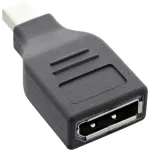 InLine DisplayPort adapteris, mini DisplayPort (ki&scaron;tukas) / DisplayPort (lizdas), 4K/60Hz