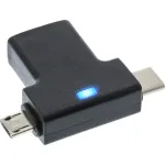 InLine USB 3.1/2.0 OTG T-Adapter, USB-C vyri&scaron;kas arba Micro-USB prie USB-A moteri&scaron;kas
