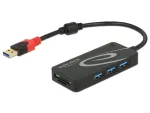 USB &scaron;akotuvas DeLOCK 3.0 3 prievadai i&scaron;orinis + 2 SD lizdai