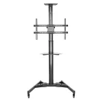 Televizoriaus stovas ant ratukų ACT AC8370 juodas 70 colių 50 kg VESA 200x200&ndash;600x400