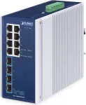 PLANET IP30 pramoninis 8 prievadų nevaldomas gigabito eterneto jungiklis