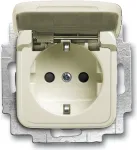 BUSCH JAEGER 20 EUKB-212 - Ki&scaron;tukinis lizdas CEE 7/3 - 2P+E - Smėlio spalvos - 250 V - 16 A - 71 mm