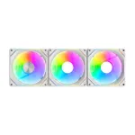 Au&scaron;inimo ventiliatorių rinkinys Darkflash Gauss G24 3 vnt. Balti 120 mm