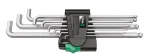 Wera 950/9 Hex-Plus 4 L formos &scaron;e&scaron;iabriaunių raktų rinkinys, metrinis, chromuotas