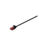 Wentronic Goobay CAT 6 plonas jungiamasis kabelis, U/UTP, juodas, 10 m &ndash; variniai laidai (93730)