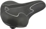 FISCHER Touren-Fahrradsattel Elastomer Black/White &ndash; dviračio balnelis su optimalia kūno adaptacija