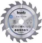 Pjūklo diskas KWB 581857 13 cm kietmedžiui, plastikui, fanerai, mink&scaron;tmedžiui