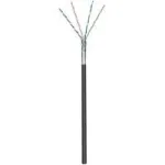 Wentronic goobay - Masinis kabelis - 100,0 m - Folijuota neekranuota vytos poros (F/UTP) - CAT 5e - Lanksčios gyslos - Juoda (57295)