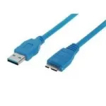 ShiverPeaks BS77191 USB laidas, USB 3.0 (3.1 Gen 1), USB-A &ndash; Micro-USB B, ki&scaron;tukas/ki&scaron;tukas, nikelis, mėlynas