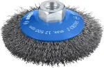 Prie&scaron;poliravimo &scaron;epetys Bosch Clean for Metal kūginis su rauk&scaron;lėta viela, 100 mm
