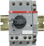 ABB Motor Protection Switch reguliuojamas 690 V/AC 1 A MS 116-1,0 1 vnt. (1SAM 250 000 R1005)