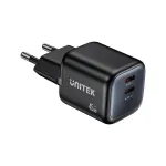 Unitek sieninis įkroviklis 2x GaN 45W &ndash; 2&times; USB‑C PD 3.0 ir QC greitasis įkrovimas
