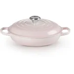 Le Creuset Signature 26 cm Gourmet Profesionalus Puodas Rožinis