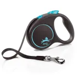Flexi automatinis pavadėlis Black Design S 5 m, mėlynas