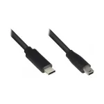 Good Connections USB2.0 laidas C-Mini B5pol. juodas 5m