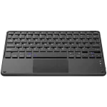 Blackview K2 belaidė Bluetooth klaviatūra, 242.3x168.7x6.5 mm, Bluetooth 3.0, 280 mAh baterija, Windows, Android, iOS, juoda