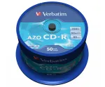 Verbatim CD-R AZO Crystal 700 MB 52x 50 vnt. (verpstė)