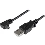 StarTech.com Micro-USB įkrovimo ir sinchronizavimo kabelis M/M - stačiu kampu Micro-USB - 24 AWG - 2 m
