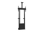 Multibrackets M Motorizuotas Grindinis Stovas 120kg Juodas su Lentyna Kamerai