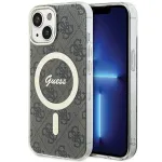 Guess GUHMP15MH4STW Hardcase IML MagSafe, iPhone 15 Plus / 14 Plus 6,7 inch Brown