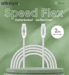 ALKAYA Speed Flex USB-C to USB-C laidas 2 m Baltas (CL-60031)