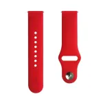 Evelatus 22mm Silicone Loop Watch Strap (S/M 110mm) Red