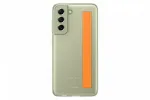 Samsung Galaxy S21 FE Clear Strap Cover Case Olive Green