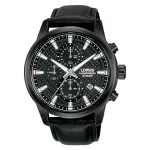 Lorus RM333HX9 Vyri&scaron;kas Kvarcinis Analoginis Laikrodis 43mm Nerūdijantis Plienas Juodas Ciferblatas