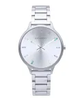 RADIANT RA608201 Vyri&scaron;kas analoginis kvarcinis laikrodis 38mm nerūdijančio plieno mėlynu ciferblatu sidabrine apyranke