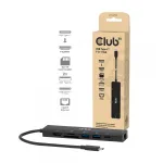 CLUB3D CSV-2553 7-in-1 USB-C centrinė stotelė, 5000 Mbit/s, juoda