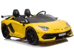 LEAN CARS Lamborghini Aventador SX2028 elektrinis vaiki&scaron;kas automobilis, geltonas