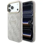 GUESS Embossed 4G Classic MagSafe dėklas, skirtas iPhone 17 Pro Max / 18 Pro Max &ndash; rožinis