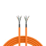EFB Elektronik INFRALAN 1 m Cat.7 S/FTP montavimo kabelis, LSZH, oranžinis