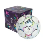 adidas UCL League 26/27 League Stage Box kamuolys, 5 dydis, baltas-mėlynas-rožinis-žalias KE9771