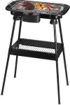 Techwood TBQ-836P elektrinė kepsninė su trikojo stovu, 2000W, 36,5 cm chromuota grotelė, juoda