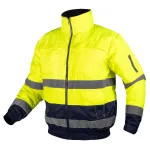 NEO TOOLS 81-714-S 3-in-1 didelio matomumo darbo striukė, izoliuota, fluorescencinė geltona/mėlyna, S dydis