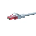 DSIT CAT6 U/UTP Gigabit Ethernet trumpasis jungiamasis kabelis, 0,15 m, baltas, 100% varis, RJ45, 250 MHz, PVC apvalkalas