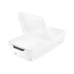 keeeper Leo dėžė po lova su dangčiu ir ratukais, 53 L, permatoma, 77 x 58 x 16 cm